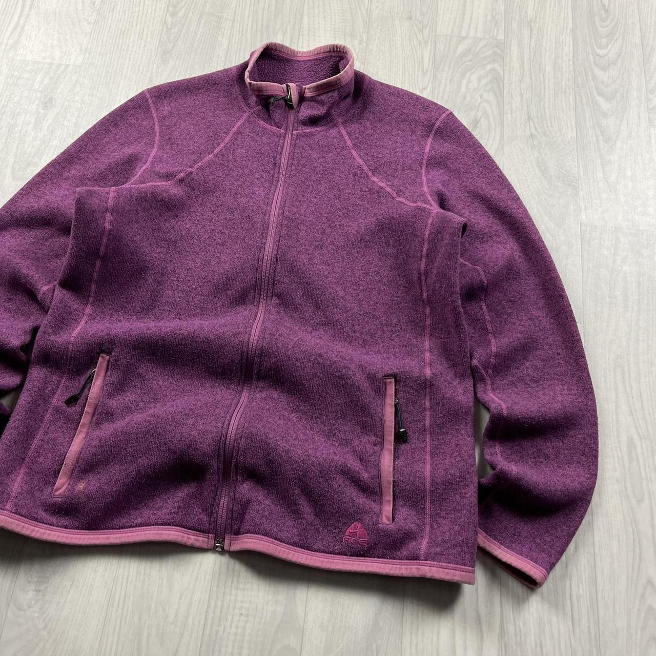 VINTAGE Y2K NIKE ACG ZIP UP FLEECE PINK