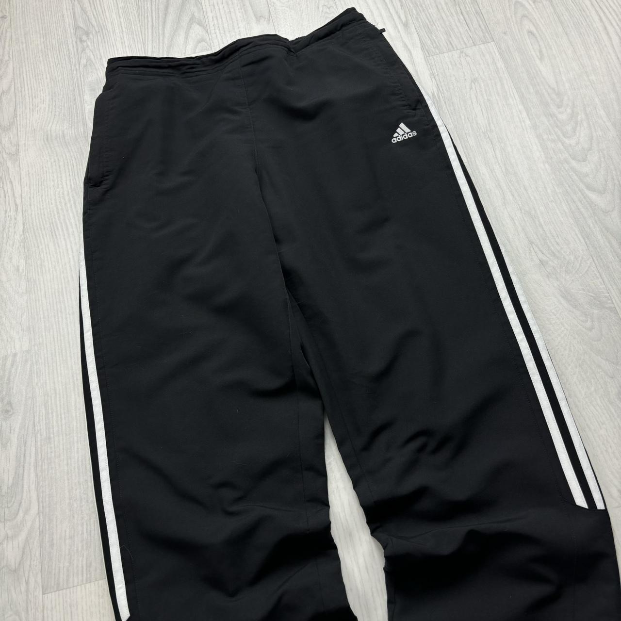 VINTAGE Y2K ADIDAS BAGGY TRACKSUIT BOTTOMS BLACK