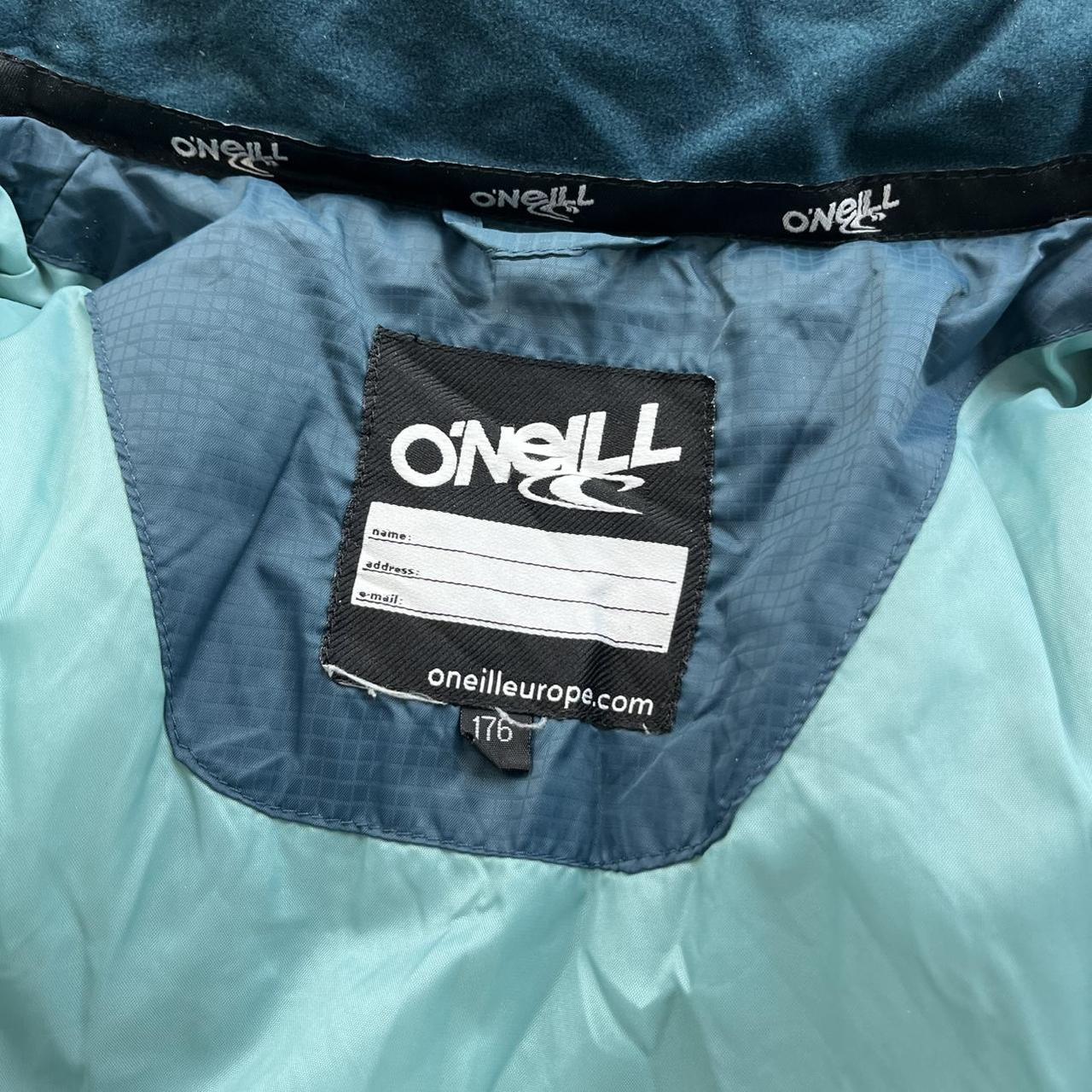 VINTAGE Y2K ONEILL SKI PUFFER JACKET BLUE TEAL