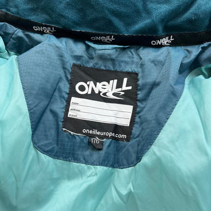 VINTAGE Y2K ONEILL SKI PUFFER JACKET BLUE TEAL