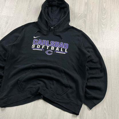 VINTAGE Y2K NIKE GRAPHIC HOODIE BLACK