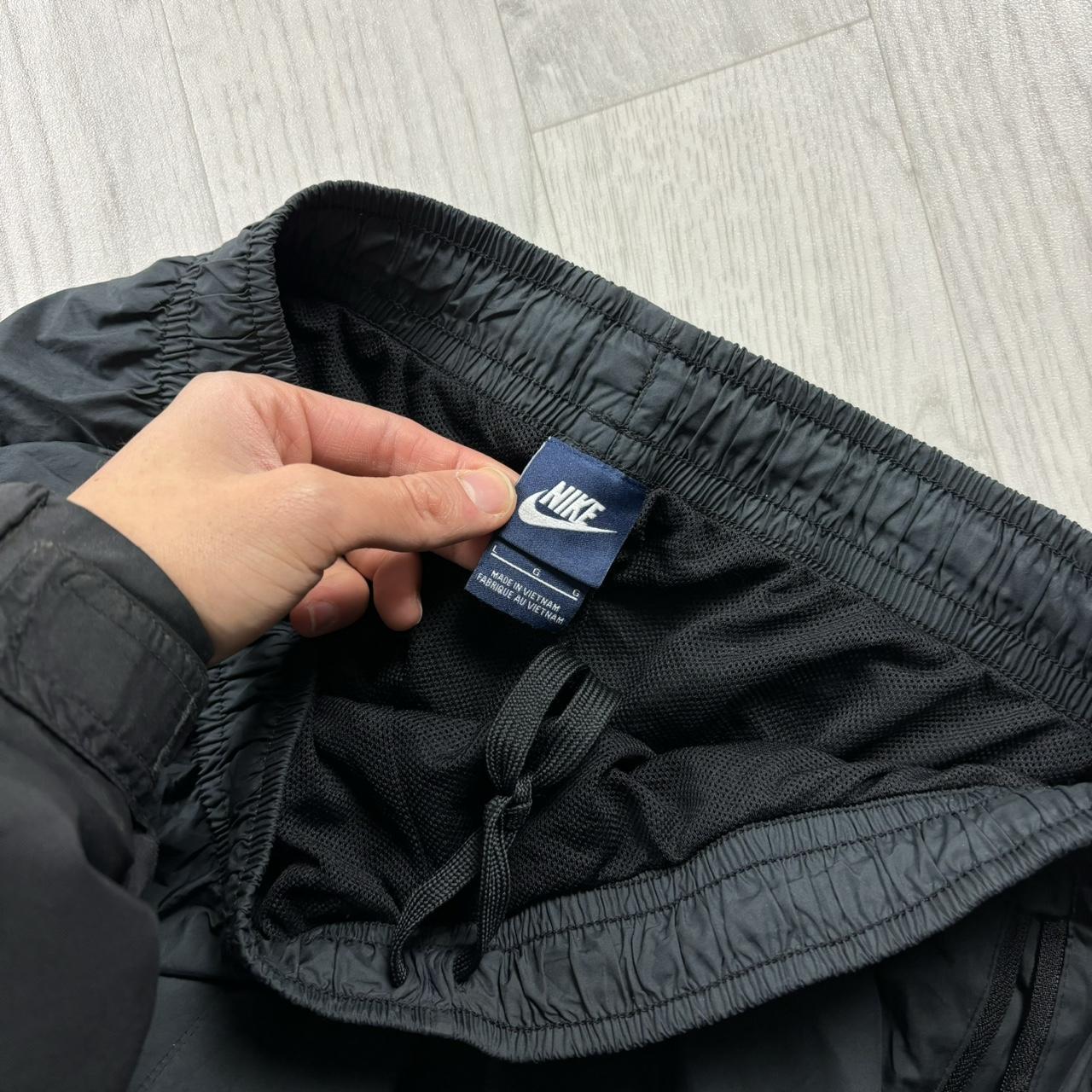 VINTAGE Y2K NIKE BAGGY TRACKSUIT BOTTOMS GREY / BLACK
