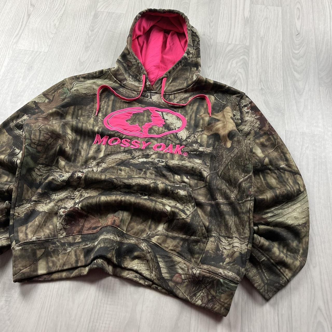 VINTAGE REALTREE MOSSY OAK HOODIE CAMO PINK