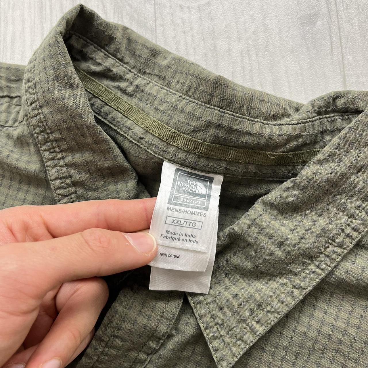 VINTAGE Y2K THE NORTH FACE SHORT SLEEVE SHIRT KHAKI GREEN