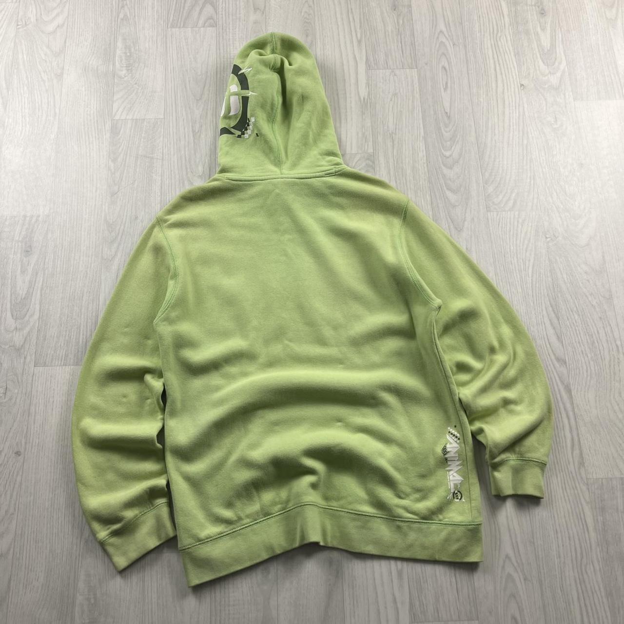 VINTAGE Y2K ANIMAL GRAPHIC HOODIE GREEN