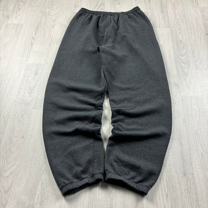 VINTAGE 00s CHAMPION BAGGY COTTON SWEATPANTS CHARCOAL GREY