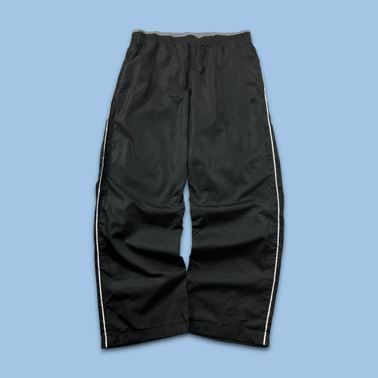 VINTAGE Y2K STARTER BAGGY TRACKSUIT BOTTOMS BLACK