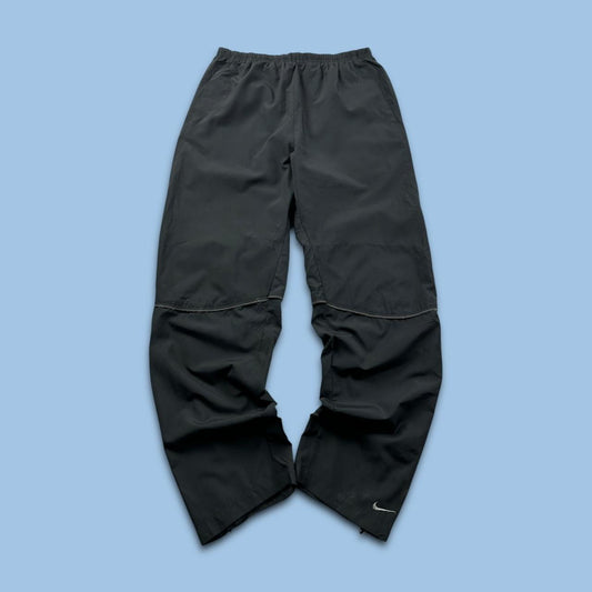 VINTAGE Y2K NIKE STRAIGHT LEG BAGGY TRACKSUIT BOTTOMS BLACK