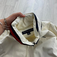 VINTAGE Y2K TOMMY HILFIGER BOMBER JACKET WHITE