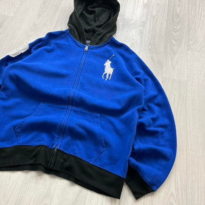 VINTAGE Y2K POLO RALPH LAUREN ZIP HOODIE BLUE