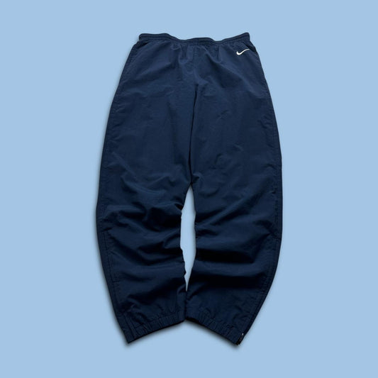 VINTAGE 90s NIKE BAGGY TRACKSUIT BOTTOMS NAVY