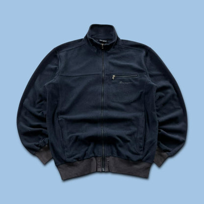 VINTAGE Y2K CHAMPION ZIP UP UTILITY FLEECE NAVY