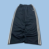 VINTAGE Y2K ADIDAS SIDE STRIPE BAGGY TRACKSUIT BOTTOMS NAVY