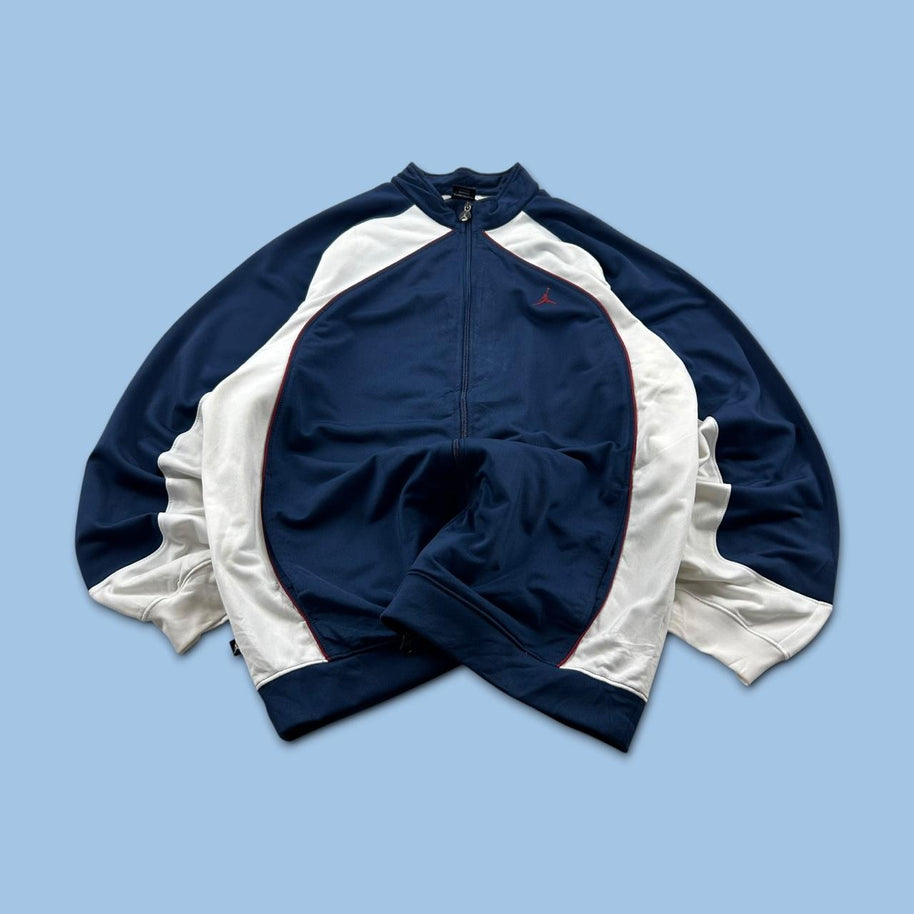 VINTAGE Y2K JORDAN ZIP UP TRACK JACKET NAVY