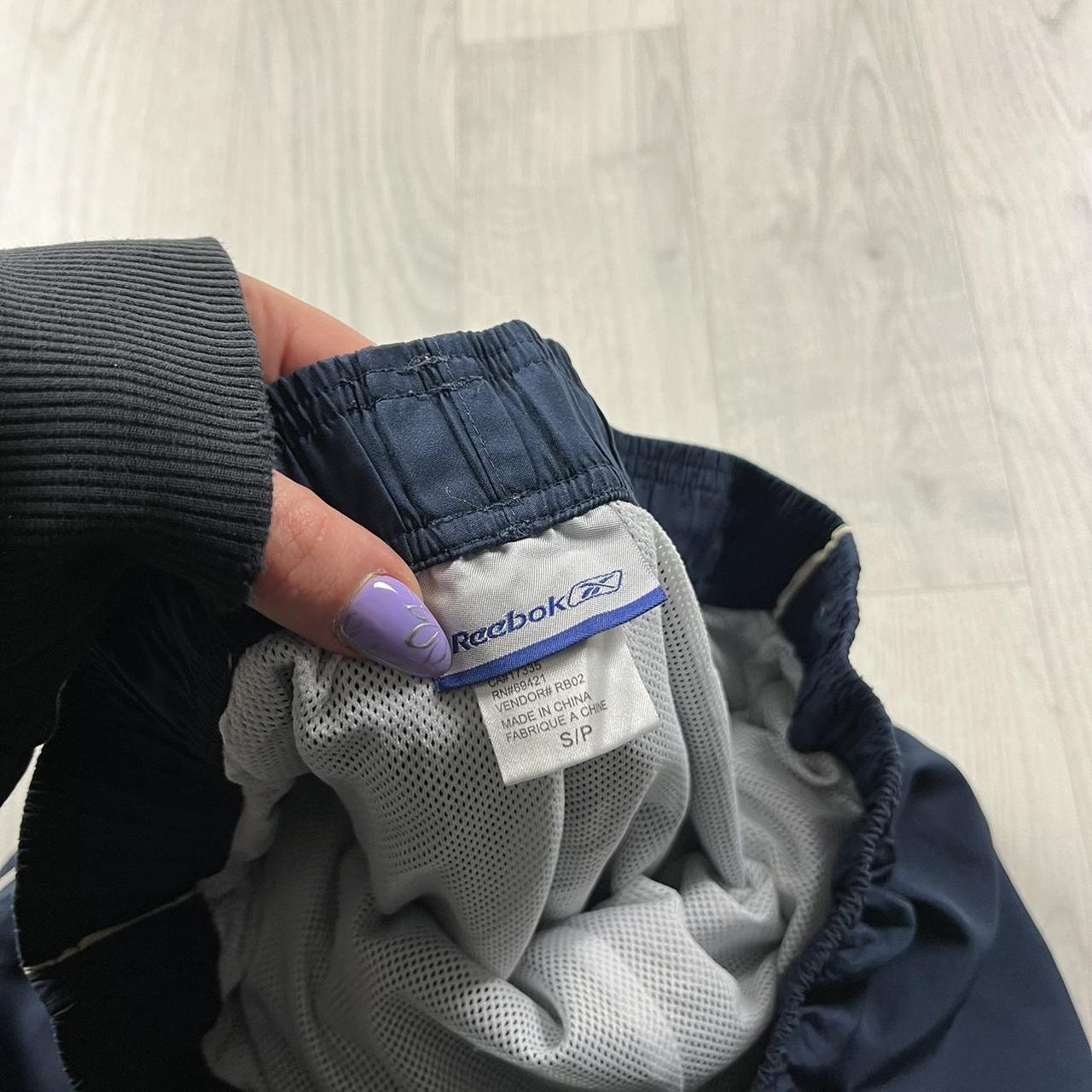 VINTAGE Y2K REEBOK BAGGY TRACKSUIT BOTTOMS NAVY