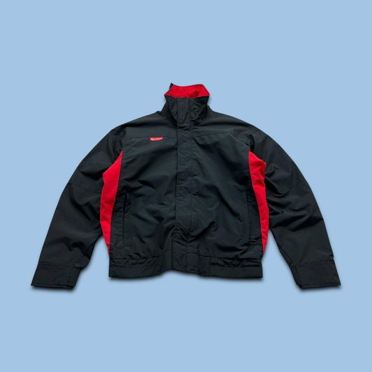 VINTAGE 00s COLUMBIA UTILITY BOMBER JACKET BLACK RED