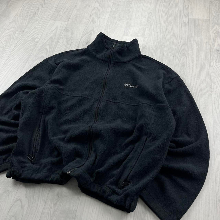 VINTAGE Y2K COLUMBIA ZIP UP FLEECE JACKET BLACK