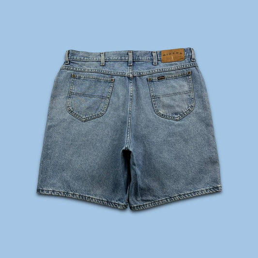 VINTAGE RIDERS BAGGY LOOSE SKATER JORTS BLUE (36w)