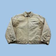 VINTAGE Y2K M&S DETROIT WORKWEAR BOMBER JACKET CREAM