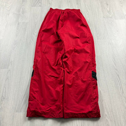 VINTAGE Y2K STARTER BAGGY TRACKSUIT BOTTOMS RED