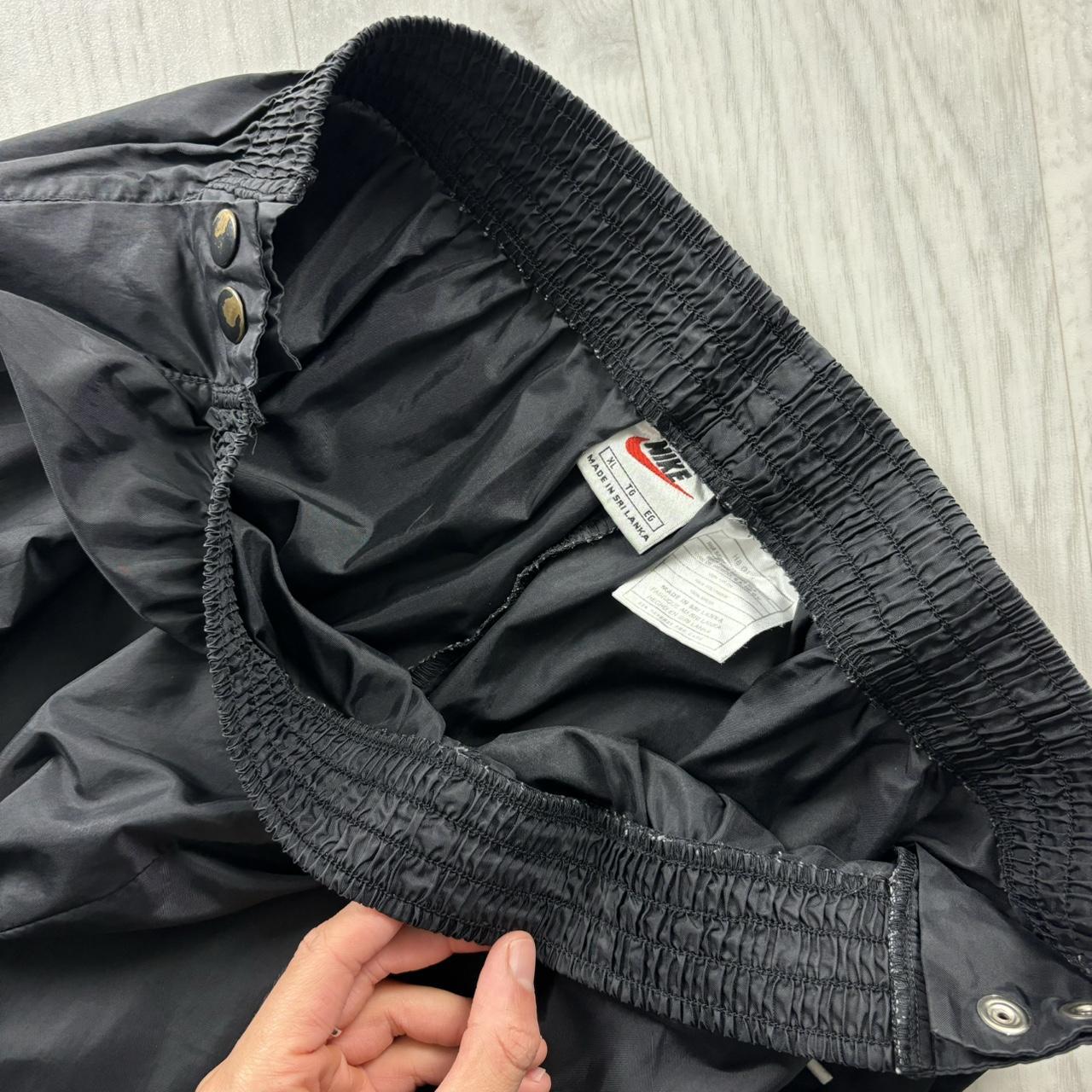 VINTAGE 90s NIKE BAGGY TRACKSUIT BOTTOMS BLACK
