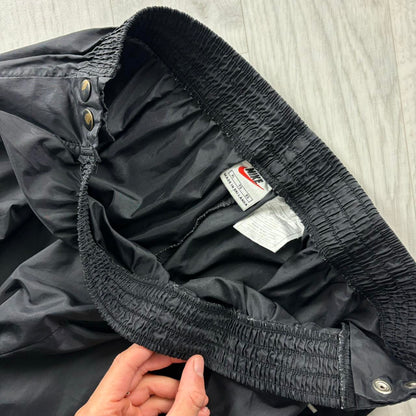 VINTAGE 90s NIKE BAGGY TRACKSUIT BOTTOMS BLACK