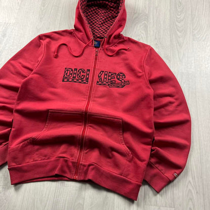 VINTAGE Y2K DICKIES ZIP HOODIE RED