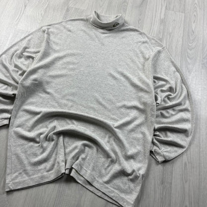 VINTAGE Y2K QUIKSILVER LONG SLEEVE TURTLENECK T SHIRT GREY