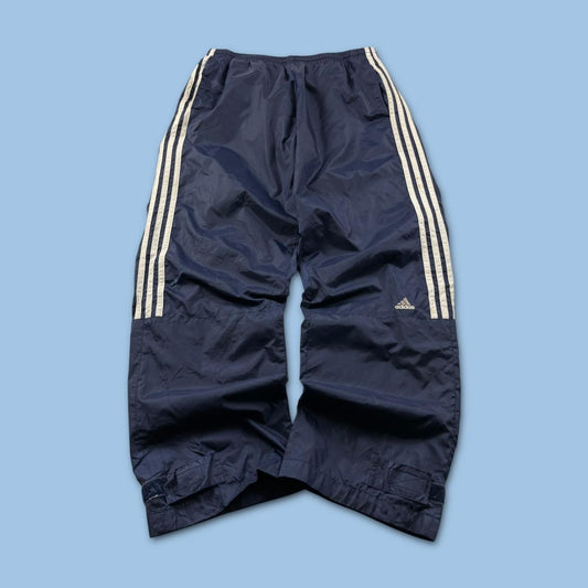 VINTAGE Y2K ADIDAS BAGGY TRACKSUIT BOTTOMS NAVY