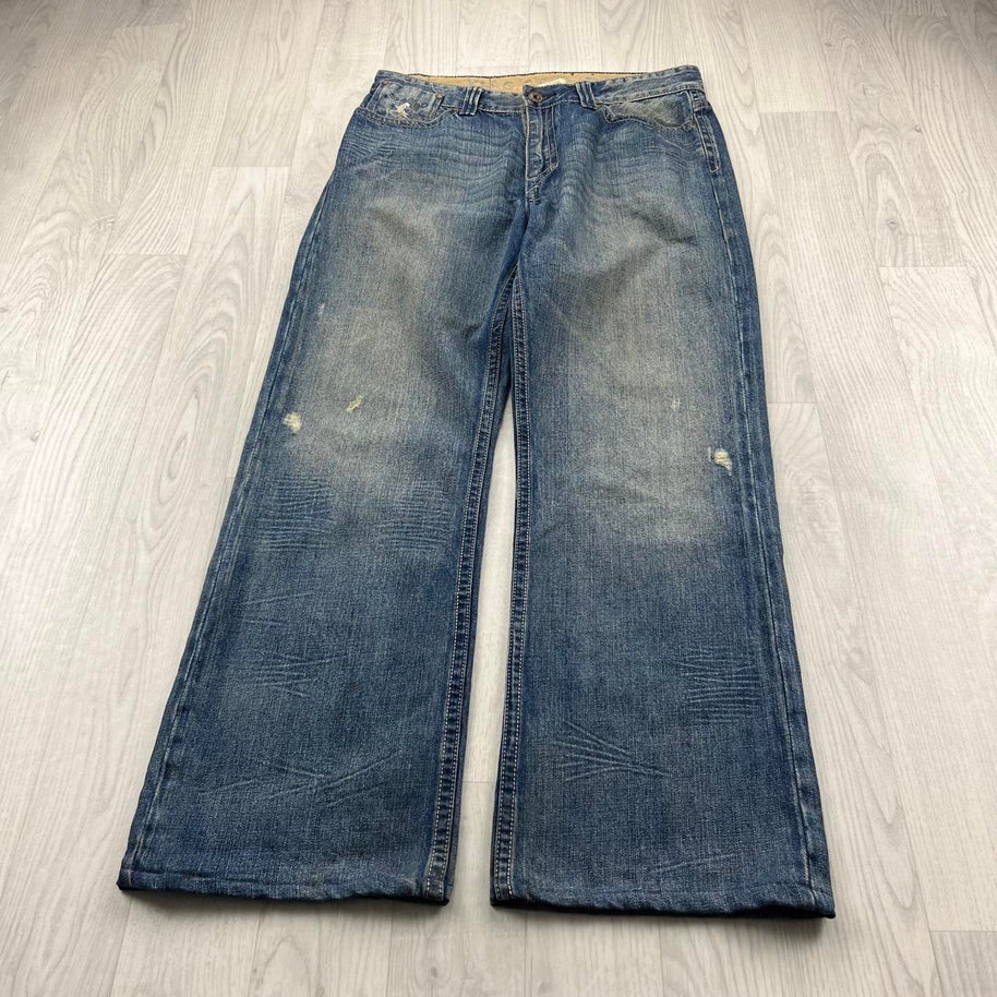 VINTAGE Y2K PRIDES BAGGY JEANS BLUE