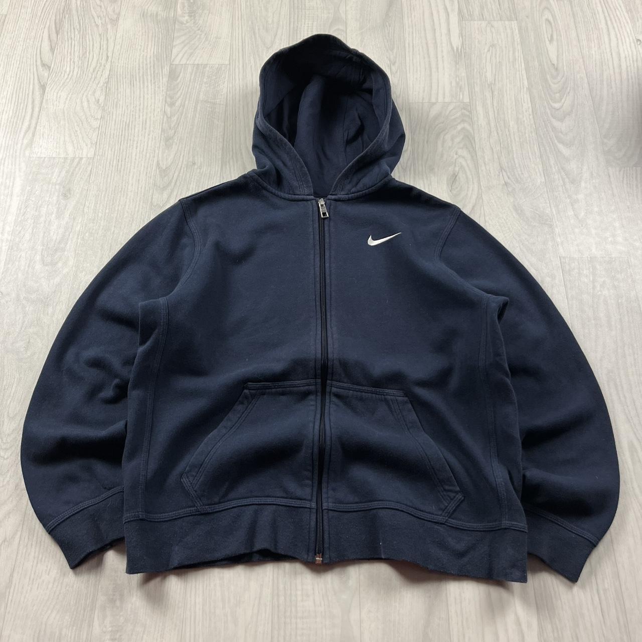 VINTAGE Y2K NIKE ZIP HOODIE NAVY