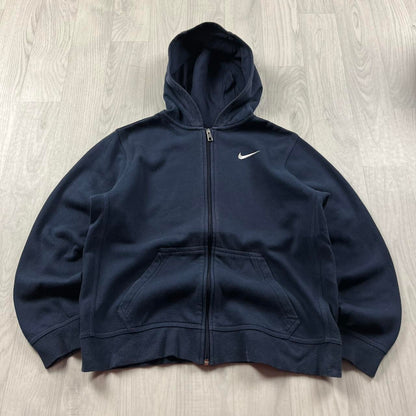 VINTAGE Y2K NIKE ZIP HOODIE NAVY