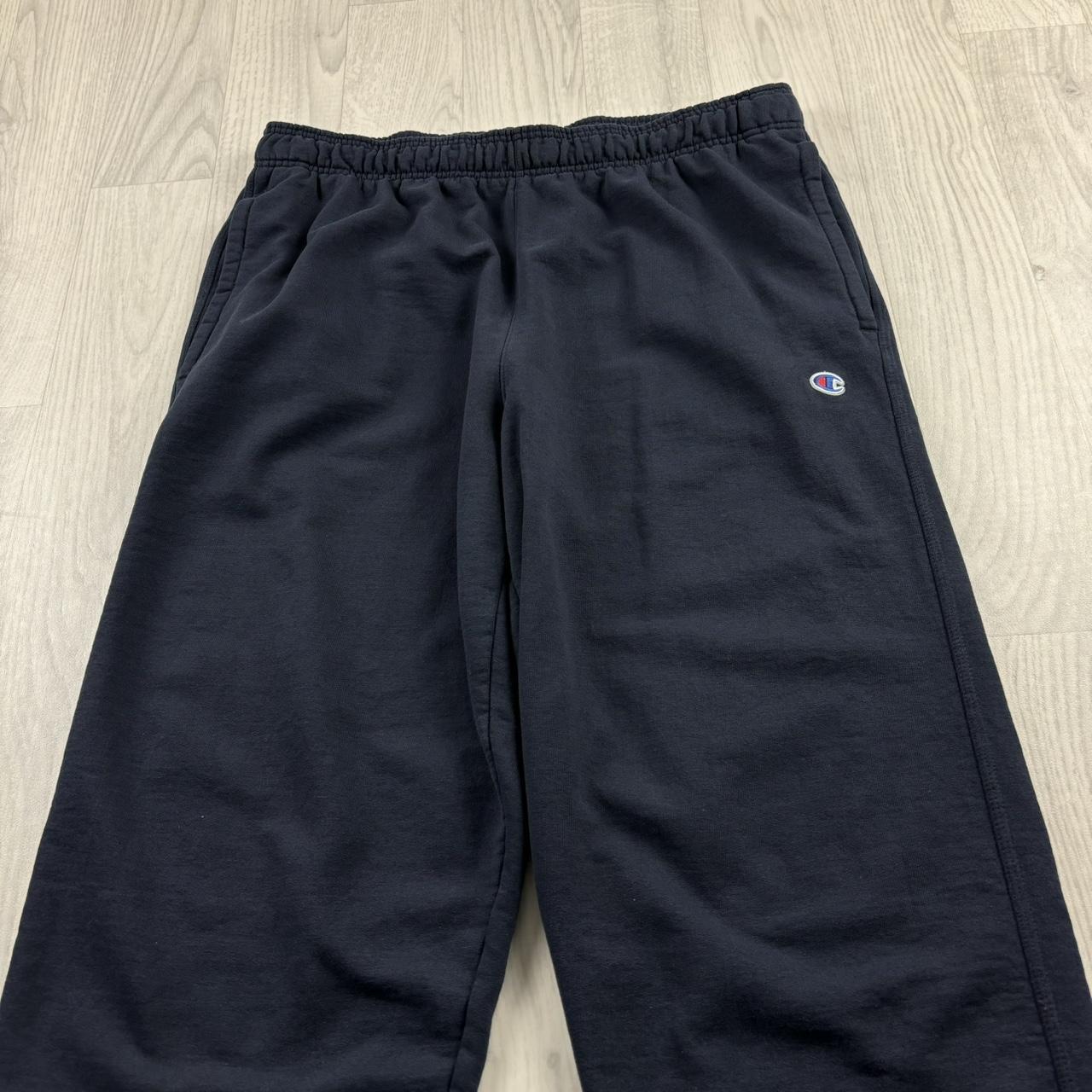 VINTAGE 00s CHAMPION BAGGY COTTON SWEATPANTS NAVY