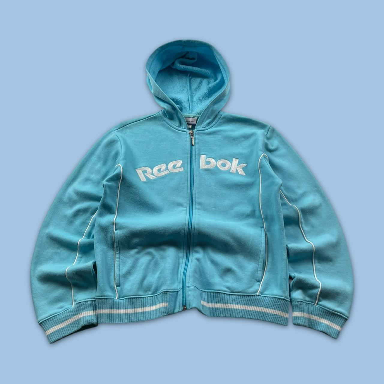 VINTAGE Y2K REEBOK ZIP HOODIE BLUE