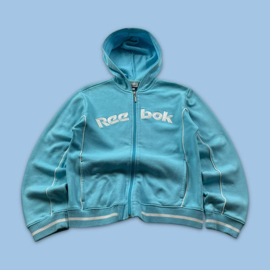 VINTAGE Y2K REEBOK ZIP HOODIE BLUE