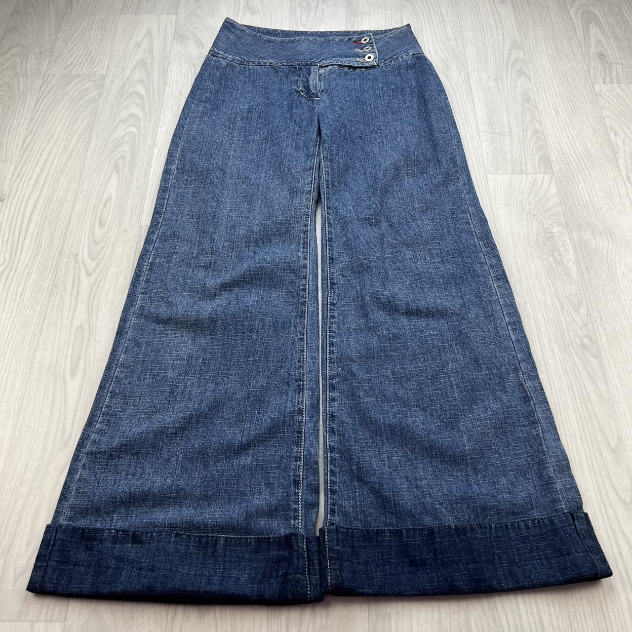 VINTAGE Y2K TOMMY HILFIGER LOW RISE FLARED JEANS BLUE