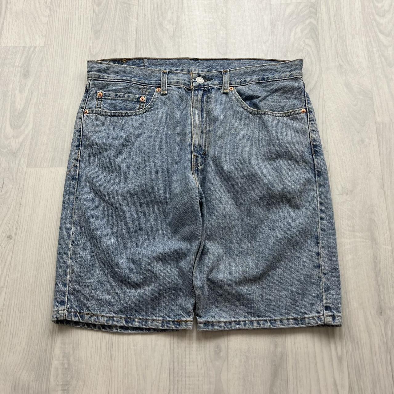 VINTAGE 00s LEVIS 505 BAGGY JORTS BLUE