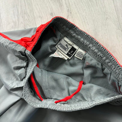 VINTAGE Y2K PUMA TECHNICAL BAGGY TRACKSUIT BOTTOMS GREY