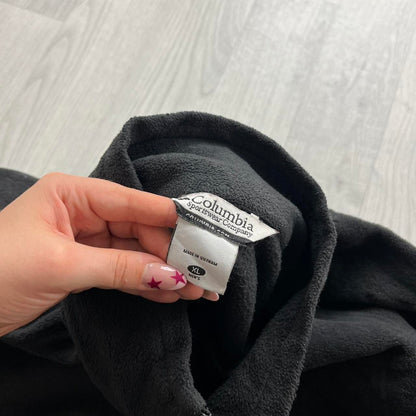VINTAGE Y2K COLUMBIA ZIP UP FLEECE BLACK
