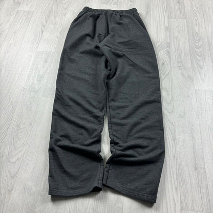 VINTAGE 00s CHAMPION STRAIGHT LEG COTTON SWEATPANTS CHARCOAL GREY