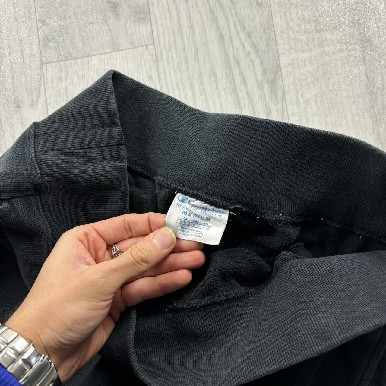 CHAMPION REVERSE WEAVE COTTON SWEATPANTS BLACK