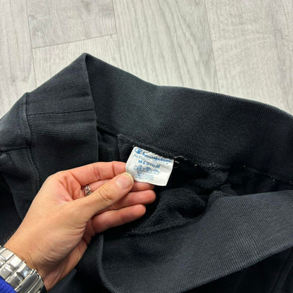 CHAMPION REVERSE WEAVE COTTON SWEATPANTS BLACK