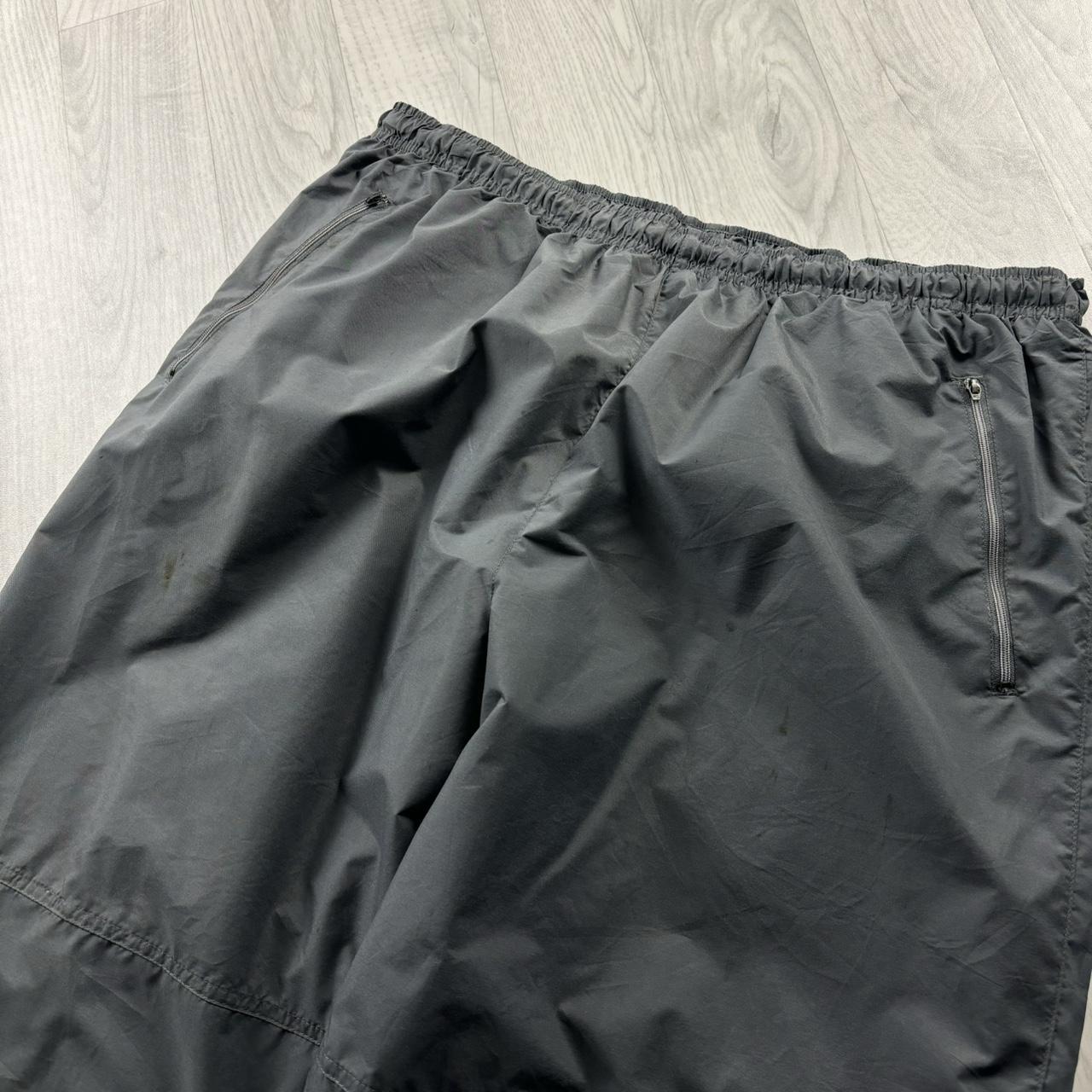 VINTAGE Y2K NIKE WIDE LEG BAGGY TRACKSUIT BOTTOMS GREY