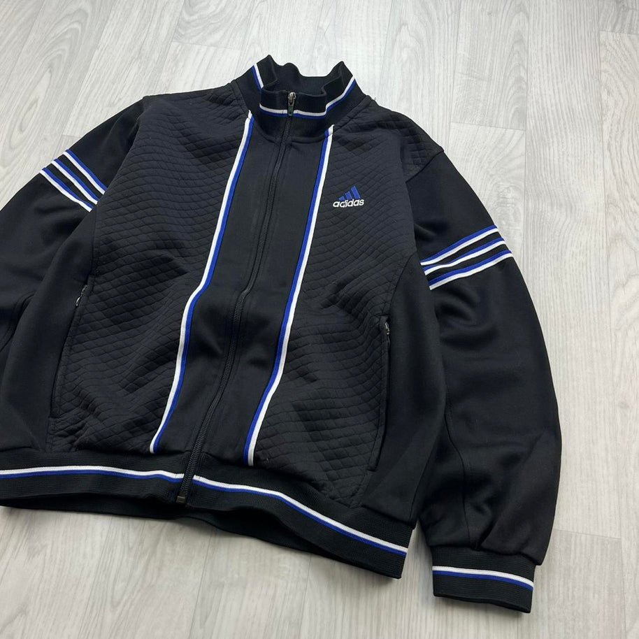 VINTAGE 90s ADIDAS BOMBER TRACK JACKET BLACK