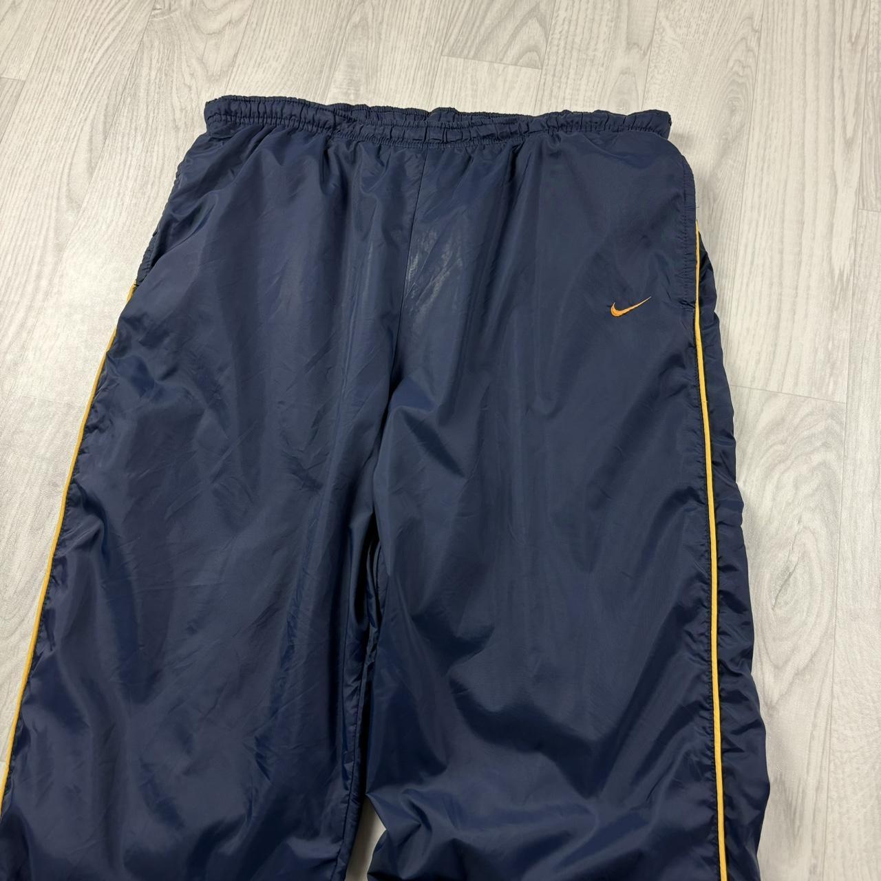VINTAGE 90s NIKE BAGGY TRACKSUIT BOTTOMS NAVY