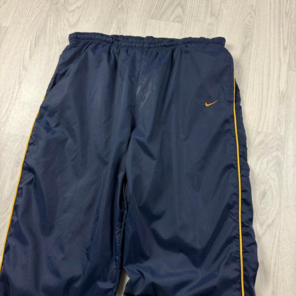 VINTAGE 90s NIKE BAGGY TRACKSUIT BOTTOMS NAVY