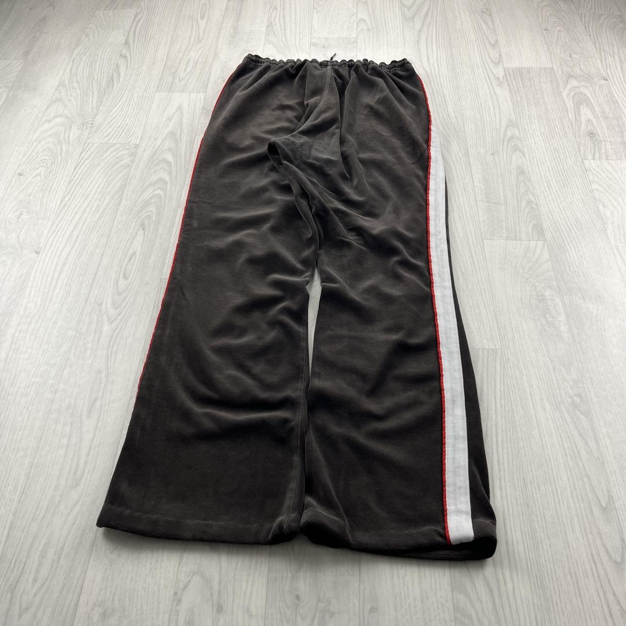 VINTAGE Y2K PUMA LOW RISE VELOUR TRACKSUIT BOTTOMS BROWN