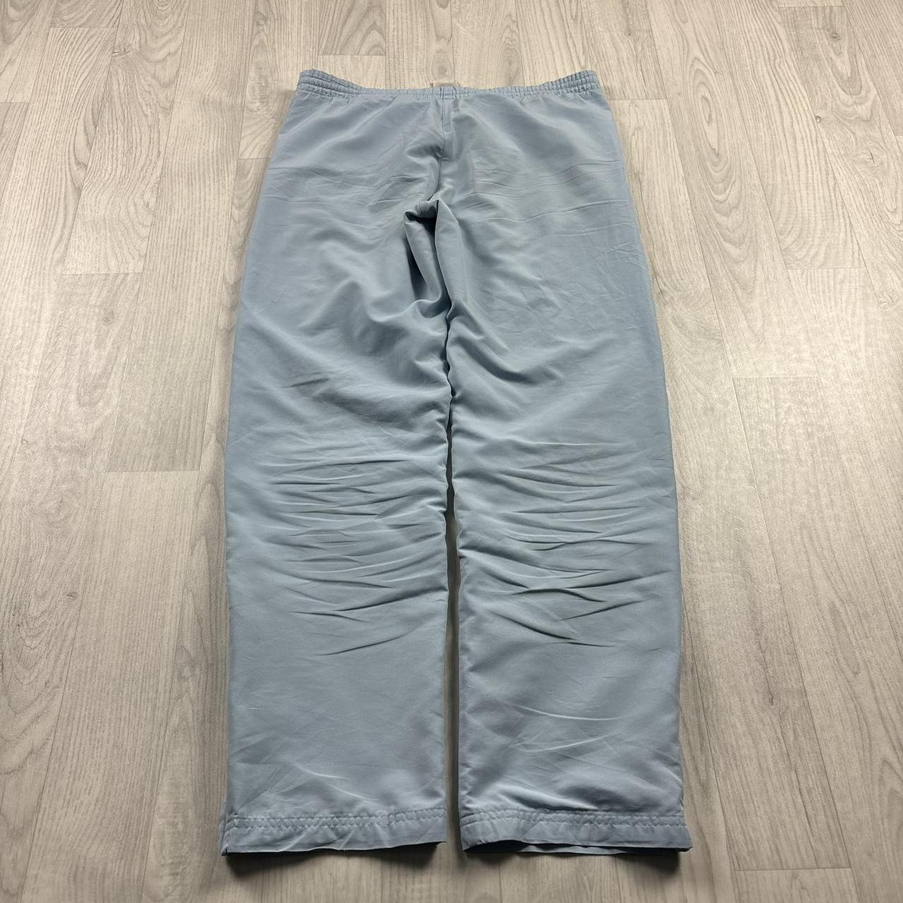 VINTAGE Y2K ADIDAS LOW RISE BAGGY TRACKSUIT BOTTOMS BABY BLUE