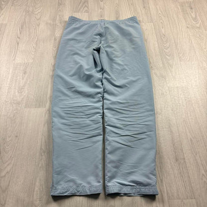 VINTAGE Y2K ADIDAS LOW RISE BAGGY TRACKSUIT BOTTOMS BABY BLUE