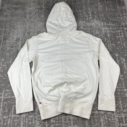 VINTAGE Y2K ONEILL SPELL OUT HOODIE WHITE